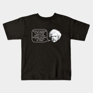 Mark Twain on Smoking Kids T-Shirt